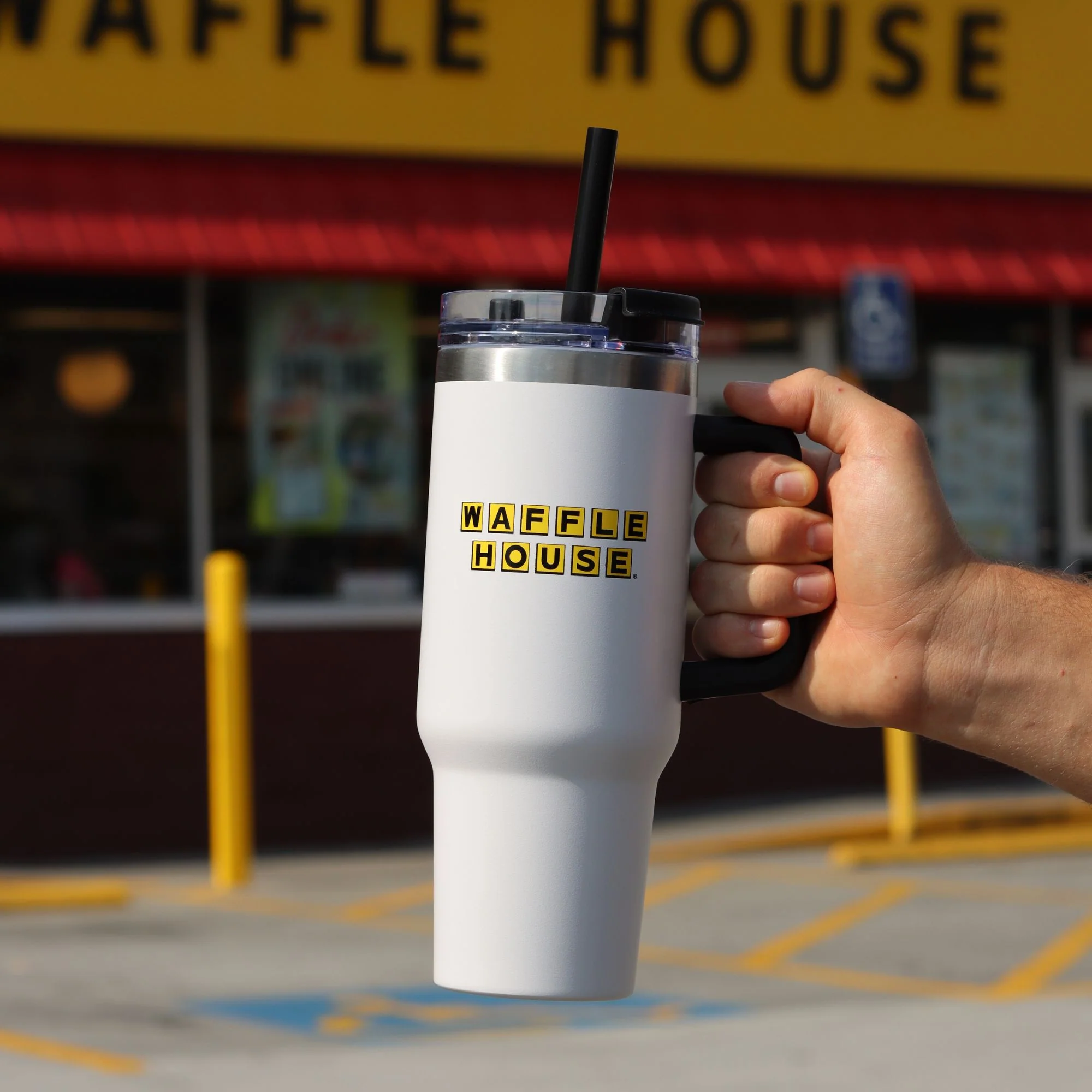 Stainless Tumbler with Handle - Image 3